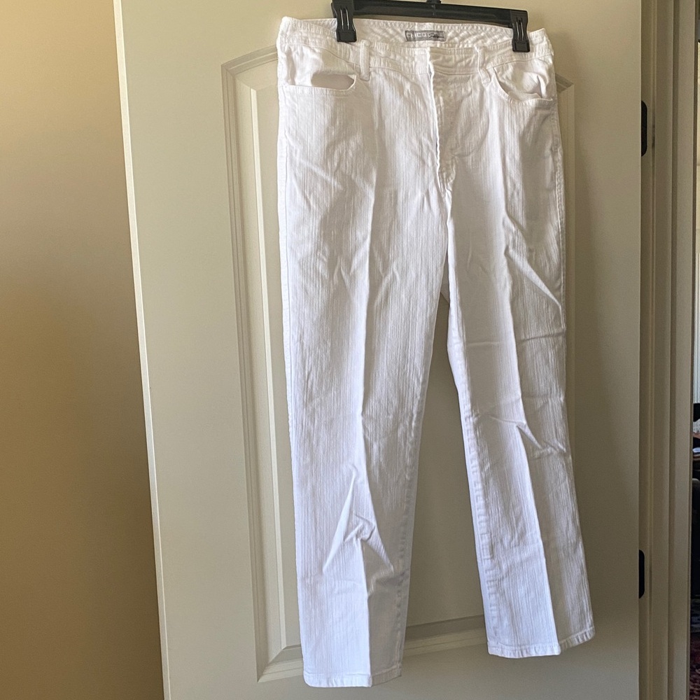 Chico's White Straight Leg Pants